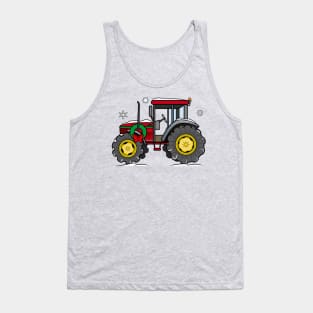 Tractor at the Holidays Tank Top